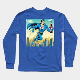 Super Pepsi Man Long Sleeve T-Shirt